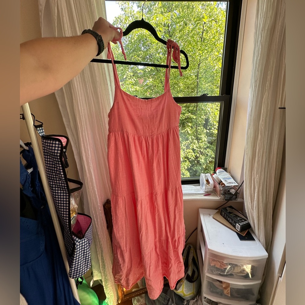 Pink zara dress long